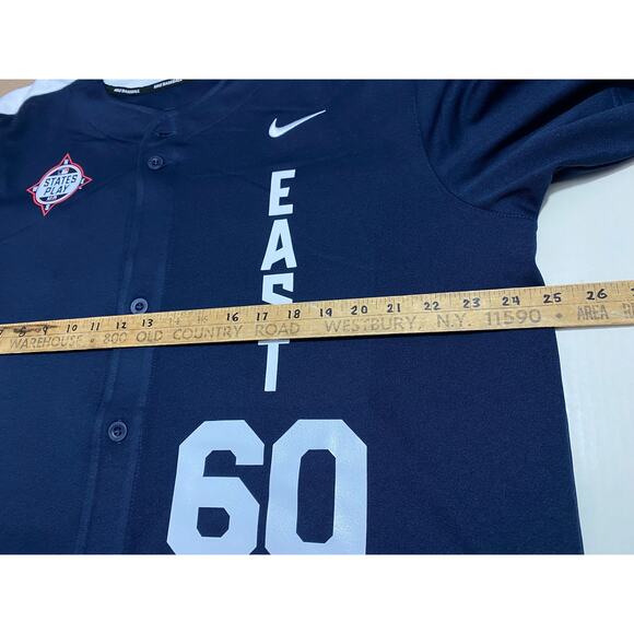 NWOT Nike Baseball States Play Invitational Jersey Mens XL Blue MLB #60 - Picture 4 of 6